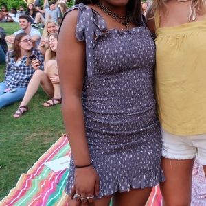 Free People Bella Smocked Slip Dress